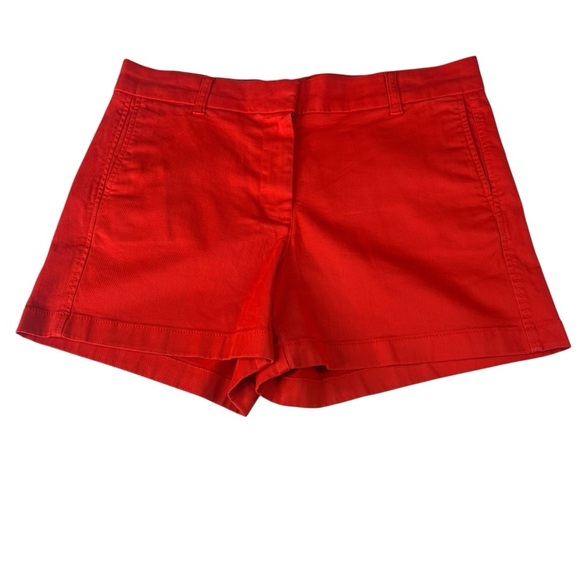 J.Crew 4" Stretch Chino Short Size 10 Belvedere Red Color - Picture 10 of 14